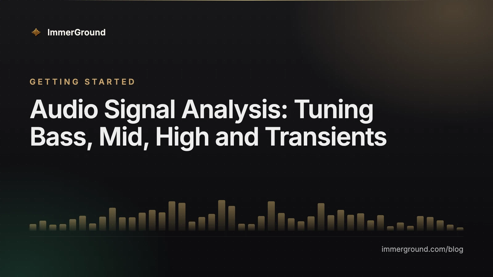 Audio Signal Analysis: Tuning Bass, Mid, High and Transients
