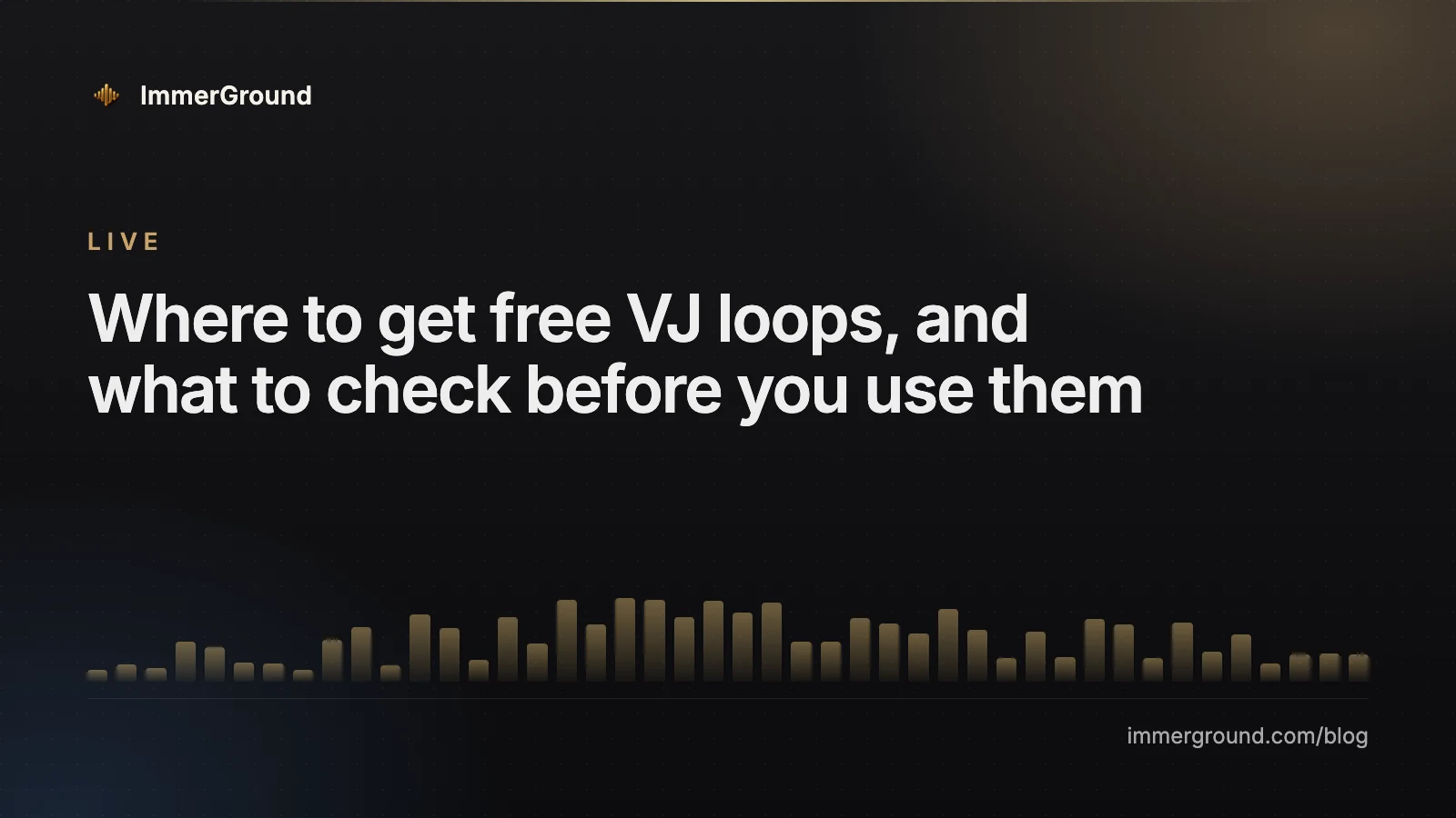 Where to get free VJ loops, and what to check before you use them