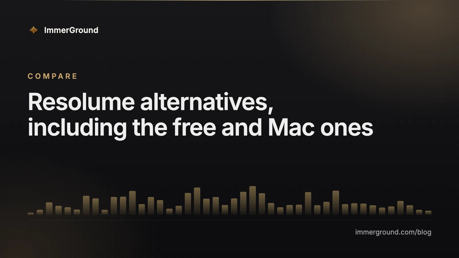 Resolume alternatives, including the free and Mac ones