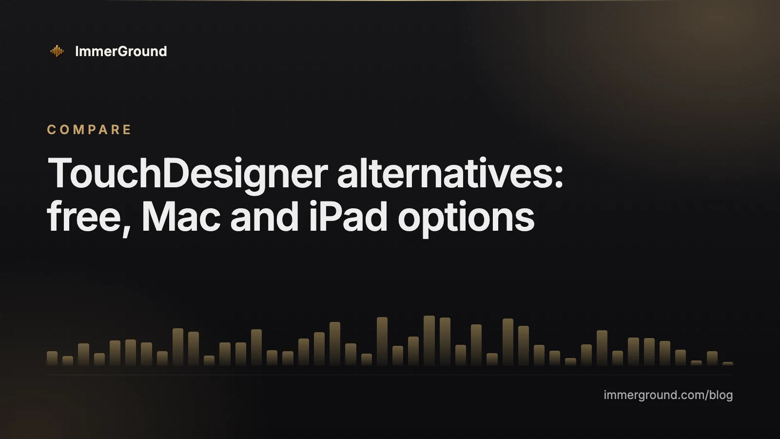 TouchDesigner alternatives: free, Mac and iPad options