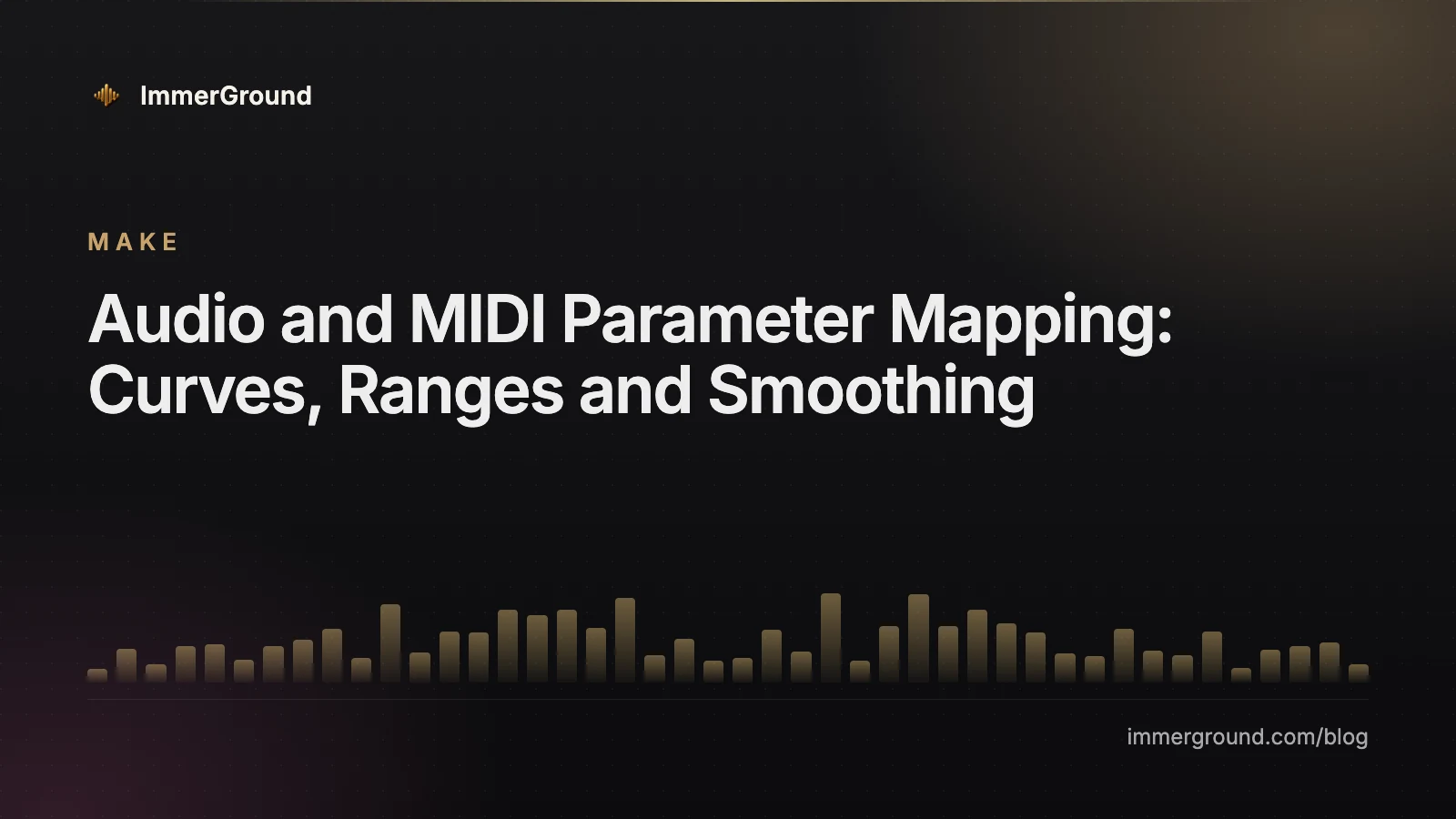 Audio and MIDI Parameter Mapping: Curves, Ranges and Smoothing