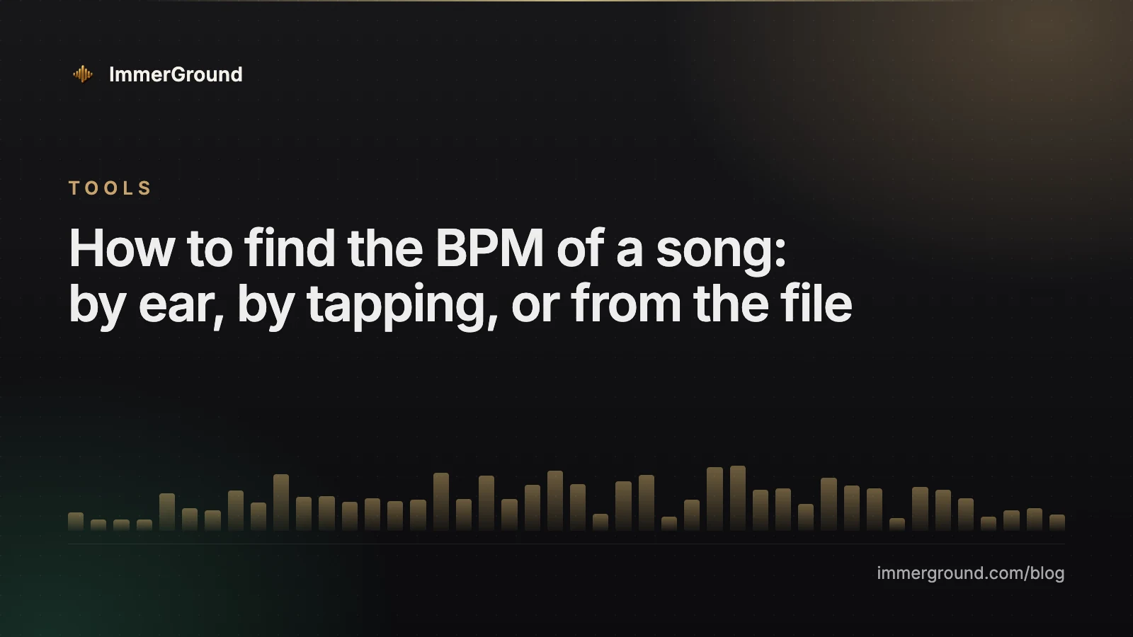 How to find the BPM of a song: by ear, by tapping, or from the file