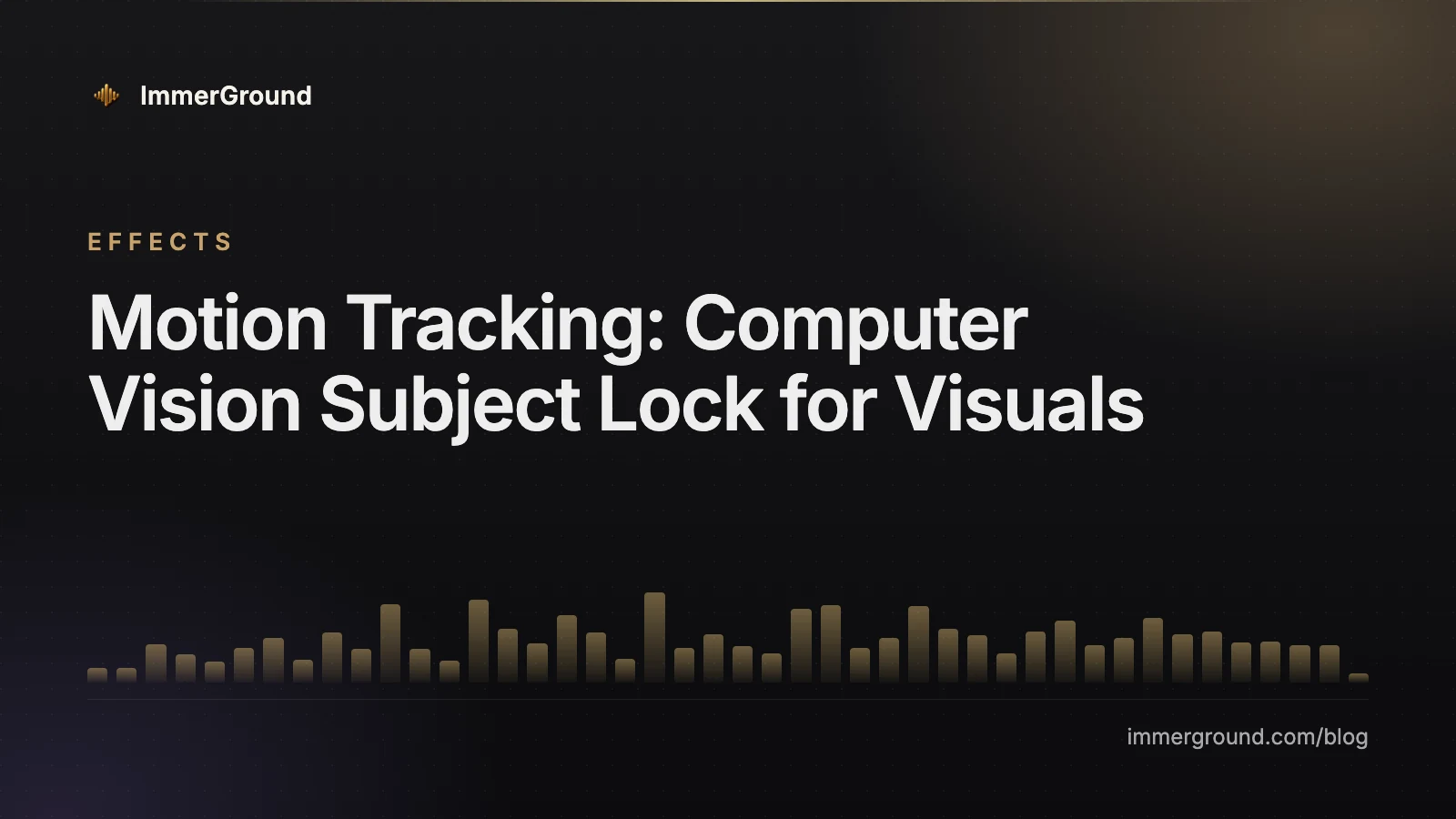 Motion Tracking: Computer Vision Subject Lock for Visuals