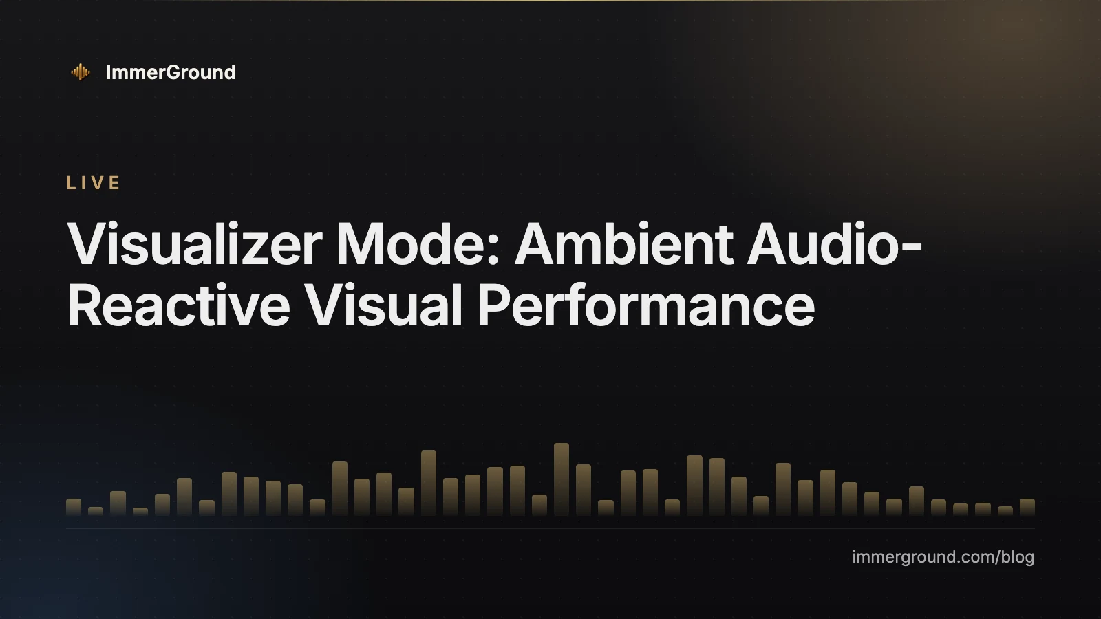 Visualizer Mode: Ambient Audio-Reactive Visual Performance